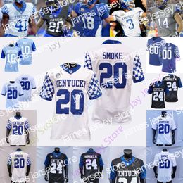 Maillots de football Kentucky Wildcats Football Jersey NCAA College Will Levis Kavosiey Smoke Tayvion Robinson Dane Key Randall Cobb Afari Jr. DeAndre Square