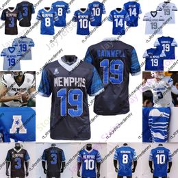 Voetbalshirts Memphis Tigers voetbalshirt College Seth Henigan Jevyon Ducker Jaylon Allen Quindell Johnson Greg Rubin Lewis Thomas Martin Rogers