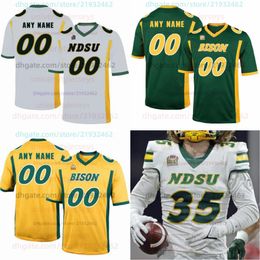 Maillots de football NDSU North Dakota State Bison Football Jersey NCAA College Carson Wentz Trey Lance Ty Brooks Adam Cofield Christian Watson hommes femmes maillot de jeunesse