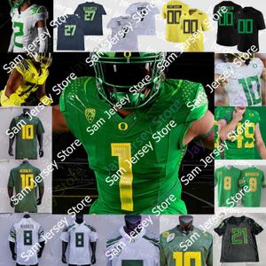 Camisetas de fútbol Camiseta de fútbol de los Oregon Ducks NCAA College Byron Cardwell DJ Johnson Keith Brown Trikweze Bridges Donte Thornton Chase Cota