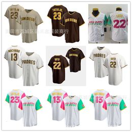 Jerseys de football Padres Baseball Jersey 22 Soto 23 Tatisjr brodé