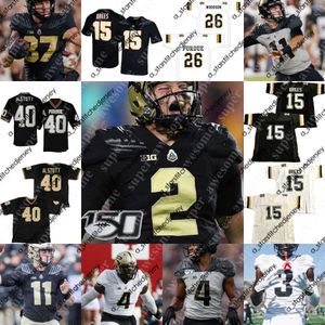 Voetbalshirts Purdue Boilermakers voetbalshirt Jaylan Alexander Zander Horvath Jackson Anthrop Milton Wright Broc Thompson TJ Sheffield Mershawn Rice