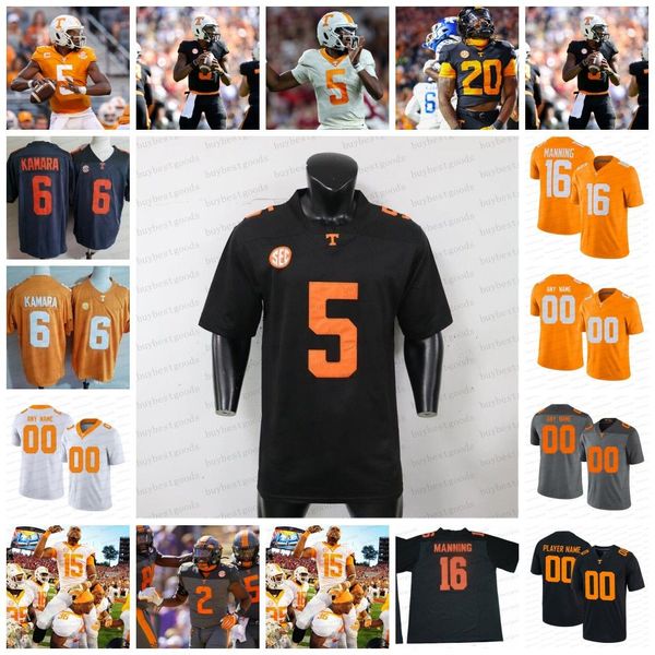 Jerseys de fútbol Tennessee Voluntarios Fútbol Jalin Hyatt Hendon Hooker Manning Jaylen Wright Alvin Kamara Jabari Flores pequeñas Cedric Tillman Reggie White