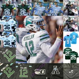 Maillots de football Tulane Green Wave Maillot de football Ncaa College Keon Howard Tyrick James Patrick J.p. Losman SpearsJackson Daniels