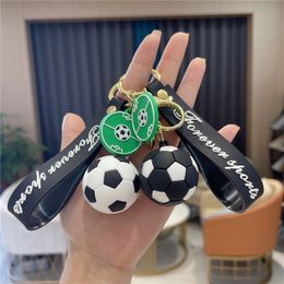 Voetbalsleutelhanger voetbalbanden PVC Soft Pendant Keychains Games Souvenir Bag Wallet Handtas Backpack Charms