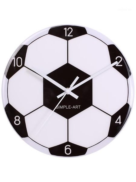 Relojes de pared de fútbol, Reloj silencioso para niños, creativo, moderno, para sala de estar, Cocina, diseño de decoración, DD55WC1