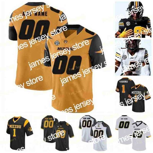 Football Nik1 2021 MISSOURI TIGERS Maillot de football NCAA Larry Rountree III Jalen Knox Tyler Badie Lock Shawn Robinson Dominic Gicinto