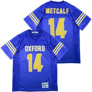 Football Oxford High School Jersey 14 DK Metcalf Uniforme Équipe Violet Couleur Moive College Broderie Et Couture Respirant Pour Les Fans De Sport Université Vintage Bon