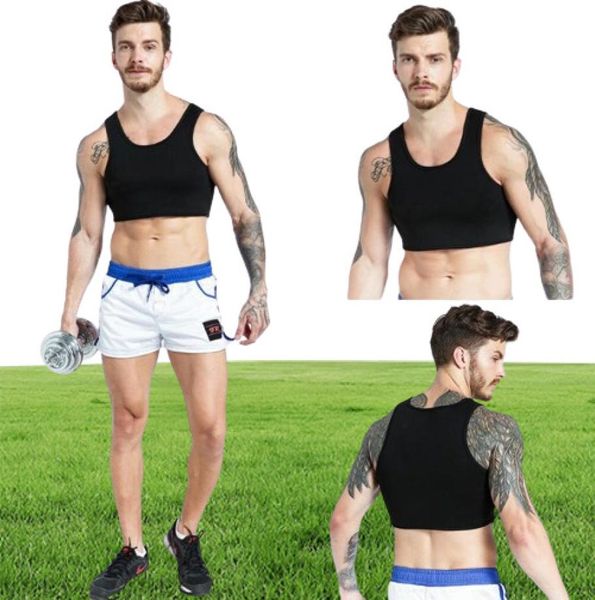 Equipo de protección de fútbol soporte para cofre de neopreno Baloncesto transpirable Entrenamiento deportivo Sports Men Black Men Vest Running Gym Clo3399536