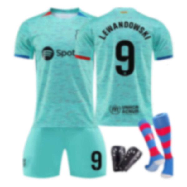 Conjuntos de fútbol Barcelona Jersey Two Away Student Adult Lewanda Training Set Team