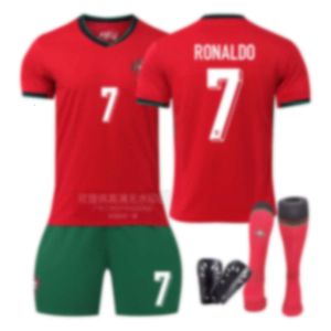 Ensembles de Football, survêtements de la coupe du Portugal, maillot 7 2024, Kit d'entraînement pour adultes à domicile