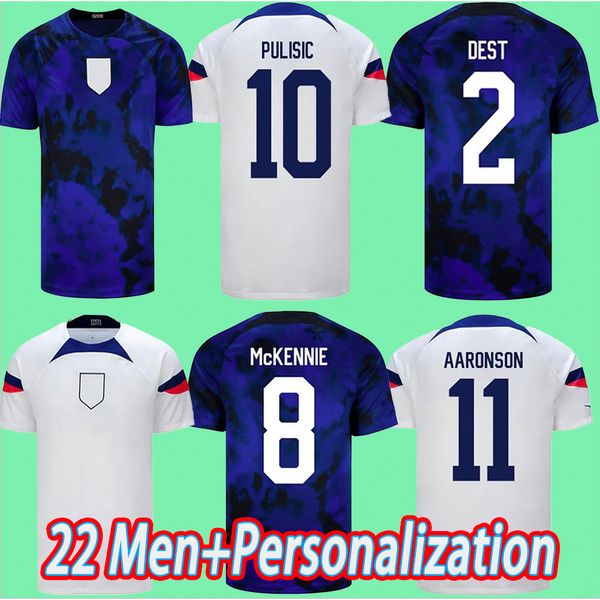 camiseta de fútbol cultura 22 kits de fútbol personalizados kits estados unidos 22 23 camisetas de fútbol copas AARONSON Priscilla 2023 REYNA McKENNIE MORRIS DEST YEDLIN Selección Nacional