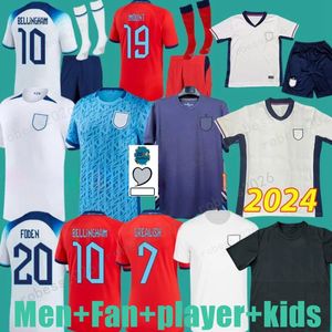 Voetbalshirt Engelands Toone voetbal jerseys Russo Angleterre World Cup Women Kirby White Bright Mead 23 24 Kane Sterling Rashford Sancho Grealish Men Kids Kit