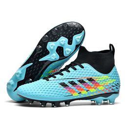 Chaussures de football pour hommes et femmes, hauts top, chaussures d'entraînement de compétition pour les étudiants pour jeunes, herbe artificielle longue nail cassé Mandarin Duck Shoes