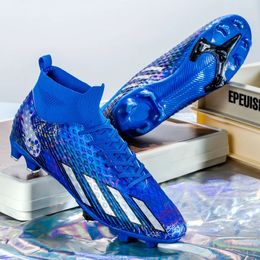 Scarpe da calcio da uomo Traspiranti Indoor Training Futsal Punte lunghe Ultraleggere Antiscivolo Tacchetti sportivi per esterni Erba all'ingrosso 231228