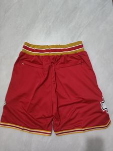 Short de football équipe KC rouge vêtements de sport de course avec poches zippées taille S-XXXL ordre de mélange