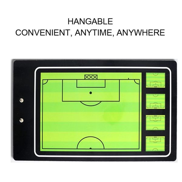 Tableros de marcadores de entrenadores de fútbol de fútbol, tablero de estrategia de fútbol magnético portátil con marcadores accesorios deportivos de lápiz