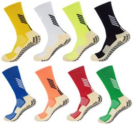Chaussettes de Football antidérapantes pour hommes, similaires aux chaussettes Trusox pour le basket-ball, la course, le cyclisme, la gymnastique, le Jogging8389048