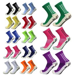 Voetbal Sokken Mannen en vrouwen Sporten Antislip Siliconen Bottom Soccer Basketball Grip