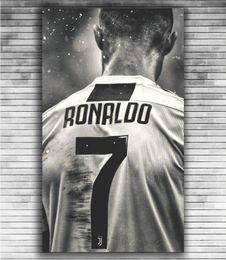 Star du sport de football Cristiano Ronaldo Retro Affiche et toile de sport imprimé PEINTURE SALLE MUR ART PATURE CUADRO