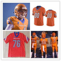 Football Stitch Boise State Football Jersey 83 Cole Wright 13 Jalen Richmond 40 Russell Corrigan 86 T