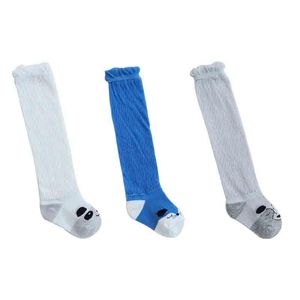 Footies 3 paires/lot été maille bambin bas coton bébé collants genou pour 0 à 4 ans enfants respirant enfants