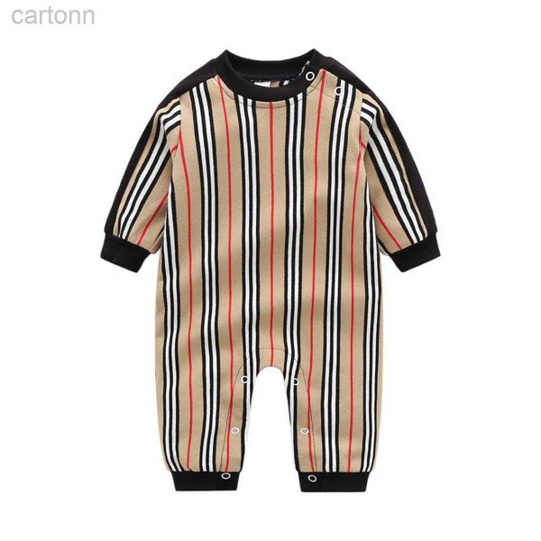 Footies Baby Desiger Ropa Mamelucos para bebés Primavera Otoño Mameluco Algodón Niños Diseñador Dibujos animados Abeja Monos infantiles Ropa 240306