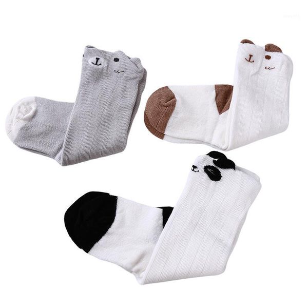 Footies calcetines infantiles para bebés para niños Color caramelo niña niño largo niños niño hasta la rodilla medias Sokken Meia