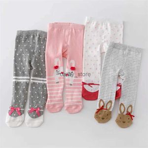 Footies Printemps nouveau-né bébé filles collants bas tricotés pour filles coton imprimé collants pour bébés pour filles décontracté enfant en bas âge collants 0-12ML231114