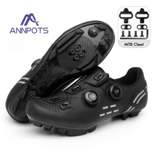 Chaussures 2023 femmes Mountain Racing Flat Spd Road Cycling Footwear Cycling Sneaker Mtb avec crampons Men de carbone Speed Speed Bike