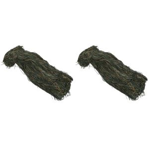 Chaussures 2x ghillie costume file camouflage léger ghillie yarn chasse accessoires de vêtements pour le camouflage de la jungle extérieure