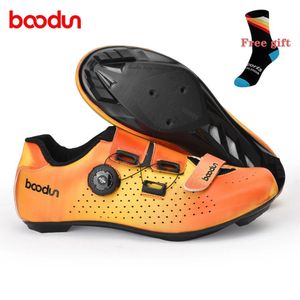 Chaussures Boodun Professional Mtb Road Bike Chaussures confortables Coldable Cycling Shoes non fossé WearResistant Nylon Cycling Chaussures