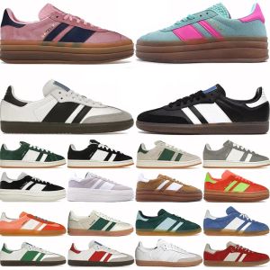 Chaussures campus sports baskets menthe pop bold rose lueur pouls noyau noir blanc solaire super presque jaune chaussures de créateur chaussures décontractées platfo