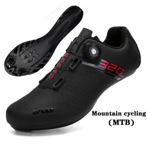 Chaussures à vélo de chaussures Mtb Mécrônes de roads de selflocking Chaussures de sport chaussures de course Boots d'équitation Femmes Mtd Pedal Mountain Bék Shoes