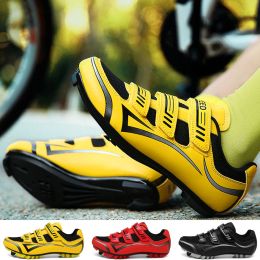 Chaussures de chaussures à cyclisme Mtb itinéraire pour hommes mens road cyclisme sneaker race racing bicycle boots plaadal plage mignon de chaussures extérieures professionnelles Nouvelles