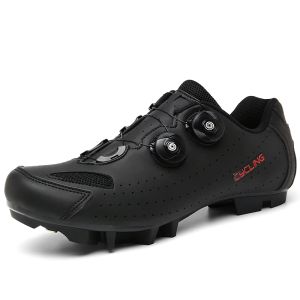 Chaussures de chaussures à cyclisme Mtb Spd Cleat Auto blocker des baskets de montagne pour hommes Cycling Footwear Bicycle Chaussures respirant à plat