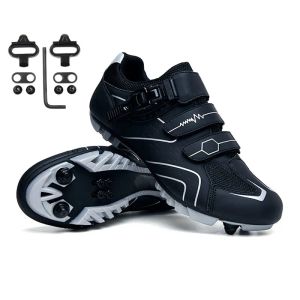 Schoenen fietsen sneaker MTB CLeat Shoes Flat Pedal Bicycle Shoes Mountain Cycling Shoes Speed Footwear Man Women Special aanbieding Maat3646