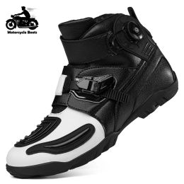 Chaussures Men de moto Boots Highpeed Prompiker Motocross Boots Offroad Motorbike Cycling Chaussures Racing Sneakers Sécurité Bottins 48