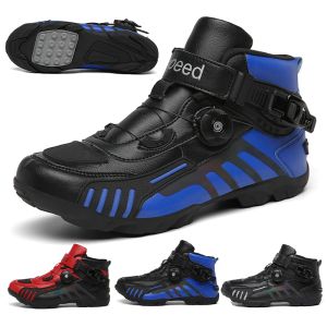 Chaussures Bottes de moto pour hommes Bottes de course de moto Chaussures tout-terrain Moto Vélo VITESSE Équipement de protection Cyclisme Sneaker Chaussures de vélo