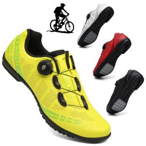 Chaussures de chaussures non verrouillables chaussures de vélo de montagne sans taquets roule à vél