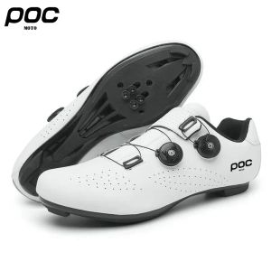 Chaussures Moto Poc Cycling Chaussures Mtb Pédale plate Chaussures de vélo HOMMES MEN REFASSIP Nonslip Mountain Bootwear Racing Racing Sneaker Sneaker Cycle