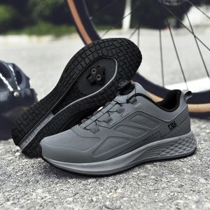 Chaussures de chaussures de vélo de montagne pour hommes et femmes, semelle en caoutchouc plat, chaussures de vélo de course, taquets de cyclisme, baskets de vélo de route
