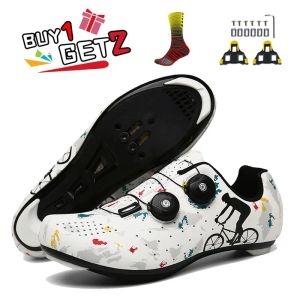 Chaussures de chaussures de montagne chaussures hommes cyclisme sneaker mtb de terre de terre de vélo de vélos de route courir les femmes spd taquets plats sport bicycle de vélo baskets unisexes