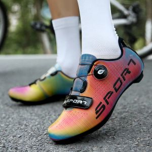 Chaussures de chaussures Mtb Chaussures de cyclisme hommes auto-bloquant des vélos de route de course