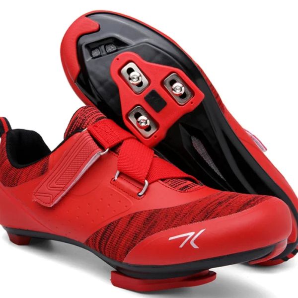 Chaussures de chaussures pour VTT de vélo de cyclisme baskets masculines routes plates bottes de cyclisme