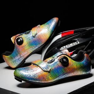 Chaussures nouveaux hommes colorés pour cyclisme chaussures Mtb Outdoor Road Bicycle Sneakers Men Selflocking Cleat Mountain Mens Speed Bike Shoes Triathlon