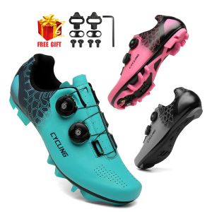 Chaussures nouvelles chaussures de cyclisme répertoriées hommes auto-bloquer les chaussures de vélo de route pour vélos de vélo mtb