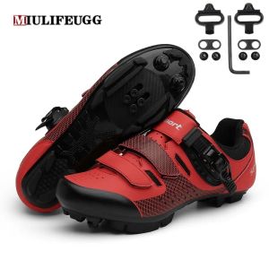 Chaussures nouvelles pour VTT chaussures de cyclisme hommes Mountain Footwear Racing Bicycle Clit Clit Sneaker Speed Road Calat Femme Route Bike SPD Selflocking