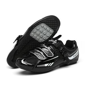 Chaussures Chaussures de cyclisme VTT professionnelles avec crampons hommes vitesse vélo de route baskets course femmes vélo plat taquet montagne SPD chaussures