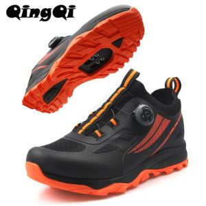 Schoenen QQTB122B2106 MENS MTB Cycling Shoes Mountain Bike Shoes Gravel Road Bicycle Sneakers For Men Tenis Masculino Big Size 4049